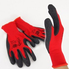 手讚 13針 沾膠尼龍花紋止滑手套 - 搬運勞工工作防護手套
