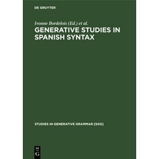 (英文圖書) Generative Studies in Spanish Syntax 精裝版, Walter de Gruyter, 英文