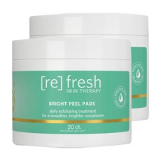 refresh SKIN THERAPY 亮顏去角質棉片, 20片, 2罐