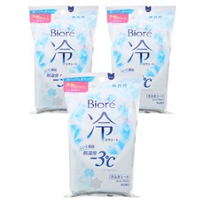 Biore 蜜妮 -3度C涼感濕巾 無香味 20張入, 20入, 3包