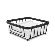 SPECTRUM Devspy Ashley 扁平餐巾架 7.6 cm H x 19.7 W x 19.7 cm D, 1個