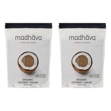 Madhava 天然椰子糖無麩質素食主義者, 2個, 454克