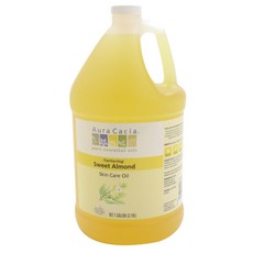 Aura Cacia 護膚油滋養甜杏仁, 1個, 3.79L