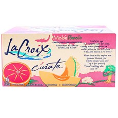 LaCroix 自然純淨蘇打水 哈密瓜葡萄柚口味, 8件, 355毫升