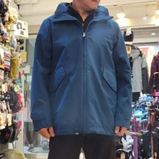 AIGLE 男 GORE-TEX防水透氣外套 寶藍色 防風保暖 戶外休閒必備