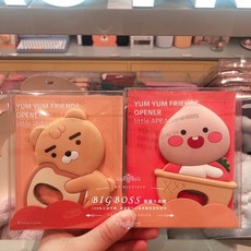 KAKAO FRIENDS 韓國正品 好食系列 坐姿娃娃 隔熱墊 磁鐵開瓶器 吊飾, 詳見商品包裝, 1個