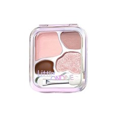 LITTLE ONDINE小奧汀愛豆四色卧蠶粉盤，自然立體，持久顯色，新手友善, 1個, 02 心動裸粉