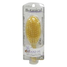 IKEMOTO 池本刷子 Du-Boa Botanical亞麻仁油護髮氣墊梳 AO609, 1個, 黃色的