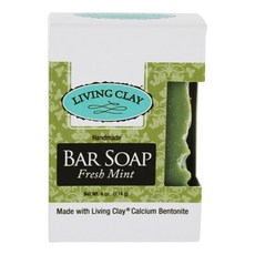 LIVING CLAY 自然手工皂, 清新薄荷, 113克