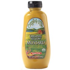 Organicville 無麩質黃芥末醬, 1個, 340克