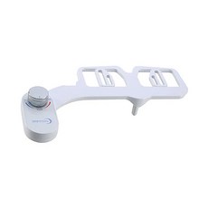 免插電免治馬桶潔淨機免治馬桶座，旋鈕式水壓調節，安裝簡便，環保節能，提升生活品質, 白色