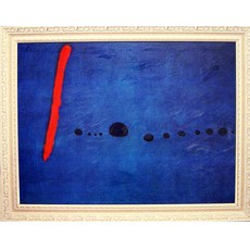 開運陶源 藍色二號 招財掛畫 米羅名畫 92x72cm，提升居家藝術氣息, 詳見包裝