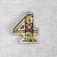 【自然屋精品】蠟染字母 手工 蠟染 英文字 DIY字母 招牌 logo 文創作品 卡片 創意 英文 擺飾 拼字 -9cm, 4