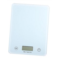 家用玻璃廚房秤 食物烘培秤 迷你小型5kg 精準測量 廚房電子秤, 1個, TGK-001