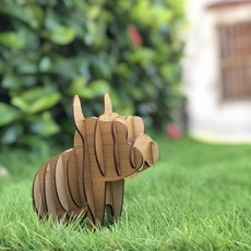 卷木森活館 法鬥狗狗DIY組裝模型 木製玩具 兒童玩具 全館現貨, 詳見包裝, 1個