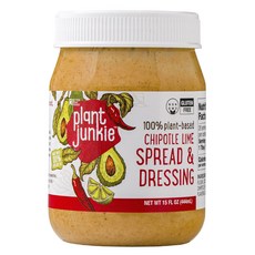 BETTER BODY FOODS 植物Junkie抹醬&沙拉醬酪梨油墨西哥辣椒萊姆 無麩質, 1個, 444ml