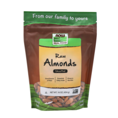 NOW Foods 生杏仁 無鹽 無糖, 454g, 1包