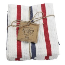 DESIGN IMPORTS 愛國者重量級洗碗巾 3 件套, 3片, 混色