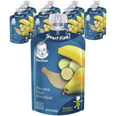Gerber 嘉寶 孩童袋裝蔬果補充流質飲 99g, 香蕉水梨櫛瓜口味, 12包