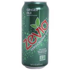 Zevia 零卡薑汁汽水 無咖啡因, 1個, 473毫升