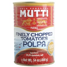 MUTTI 慕堤 去皮蕃茄丁, 1罐, 400g