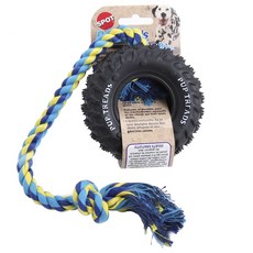 Ethical Products inc Pet Puff Tread 輪胎帶繩 10.2 cm, 1個, 混色