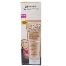GARNIeR 卡尼爾 Garnier Skin Active 5-in-1奇蹟完美膚質BB霜 SPF 15 75ml, 1個, 輕/中