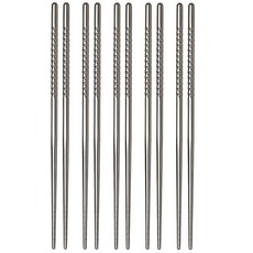 Helen's Asian Kitchen 不鏽鋼螺旋筷, 5雙, 不鏽鋼