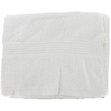 J&M Home Fashions 普羅旺斯浴巾 8600 68.6 x 132.1cm, 1個, 白色