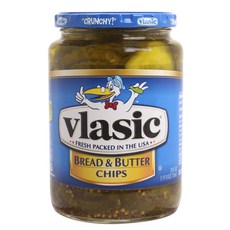 Vlasic Bread & Butter Chip Pickles 微甜, 1個, 710毫升