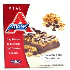 ATKINS 巧克力燕麥棒, 1盒, 240g