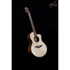 識樂音樂工作室 弦墨HsienMo 玲瓏系列 德國雲杉 桃花心木 缺角 全單板 木吉他, 詳見包裝