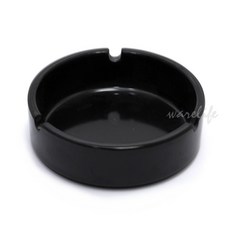美耐皿煙灰缸(黑) - 簡約時尚，耐用易潔，適用於客廳、辦公室, 黑