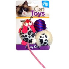 Classy Kitty 貓咪專用老鼠玩具3件組, 1個, 混色