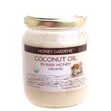 HONEY GARDENS 生蜂蜜椰子油 473g, 1個
