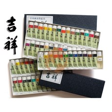 KISSHO吉祥管狀繪具/日本畫-12色、24色、30色 日本畫 國畫 工筆, 24色