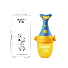 史努比 SNOOPY 食物咬咬棒(含塑膠盒) 小魚款 - 寶寶水果蔬菜輔食器