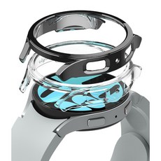 Ringke Galaxy Watch 6 輕薄保護殼, 透明, 亮灰, 1組