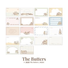 The Butters奶油家族 正版授權彩色名片卡II，可愛造型名片，辦公文具用品, 詳見包裝, 彩色, 1個