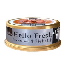 惜時SEEDS Hello Fresh好鮮原汁清蒸貓湯罐, 清蒸鮪魚+鮭魚, 50g, 1個