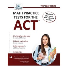 (英文圖書) Math Practice Tests for the ACT 平裝版, Vibrant Publishers, 英文