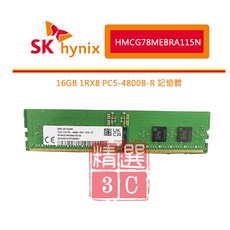SK 海力士 16GB 1RX8 PC5-4800B-R HMCG78MEBRA115N DDR5 伺服器記憶體