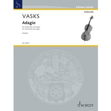 (英文圖書) Vasks: Adagio from Concerto No. 2 for Cello and Organ (String Orchestra Reducti... 平裝版, Schott, 英文