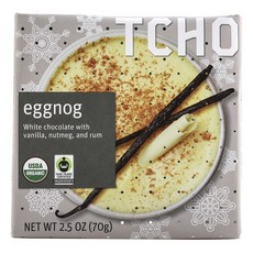 TCHO CHOCOLATE Eggnog白巧克力, 1盒, 70g