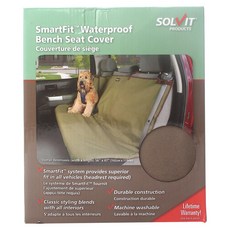 SOLVIT PRODUCTS Smart Fit 防水長凳座套狗用汽車座椅, 棕色的