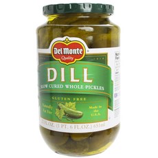 Del Monte 蒔蘿慢醃全泡菜無麩質, 1個, 651毫升