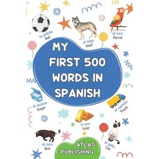 (英文圖書) My first 500 words in Spanish: A bilingual English-Spanish visual dictionary -... 平裝版, Independently Published, 英文