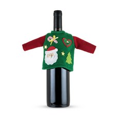 true 酒瓶衣服造型裝飾, 1個, 紅+綠