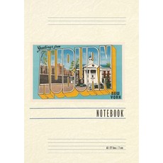 (英文圖書) Vintage Lined Notebook Greetings from Auburn New York 平裝版, Found Image Press, 英文