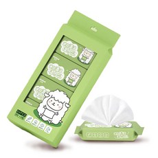 嬰兒純水迷你濕紙巾 8抽x8包 隨身 無酒精, 8